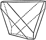 A tetrahedron crystal of Boracite