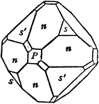 A rhombic dodecahedron crystal of Boracite