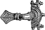 Gold fibula, 4th century A.D.