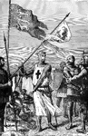 During one of King Richard the Lion-Heart's crusades the city of Acre was taken over and a prince, Leopold, Duke of Austria, set up his banner on the walls. Richard did not think it ought to be there: he pulled it up and threw it down into the ditch, asking the duke how he durst take the honors of a king.