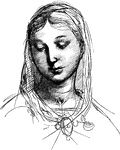 Raphael's sister, Elisabetta. From a Drawing by Raphael.