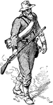 A Confederate soldier