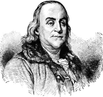American statesman and inventor Benjamin Franklin.