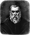 This portrait is of the great artist, Tintoretto. He was a Greek painter who included external imagry and scenes of nature in his work.