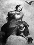 This Fresco by Correggio is taken from the piece, Cronation of the Virgin. It can be found in a library in Parma.