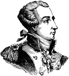 The Marquis de Lafayette, a French citizen who fought on the side of the Americans during the American Revolution.