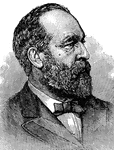 James A Garfield, twentieth president of the United States, who was assassinated by a mentally ill man several months into his term.