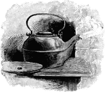 A kettle on the stove.