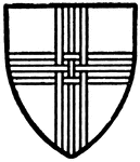 Bishop of Durham, the son of basket weaver, bore Silver a cross of three upright wattles sable, crossed and interwoven by three more