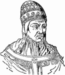 (672-754) Saint Boniface was the Apostle of the Germans, born Winfrid or Wynfrith, was a missionary who propogated Christianity in the Frankish Empire during the 8th century. He was murdered in Frisia.