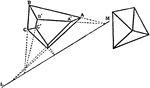 Orthogonal projection of a closed plane-faced polyhedron.