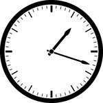 Round clock with dashes showing time 1:18