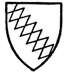 Ralegh bore Gules a bend indented, or engrailed, silver.