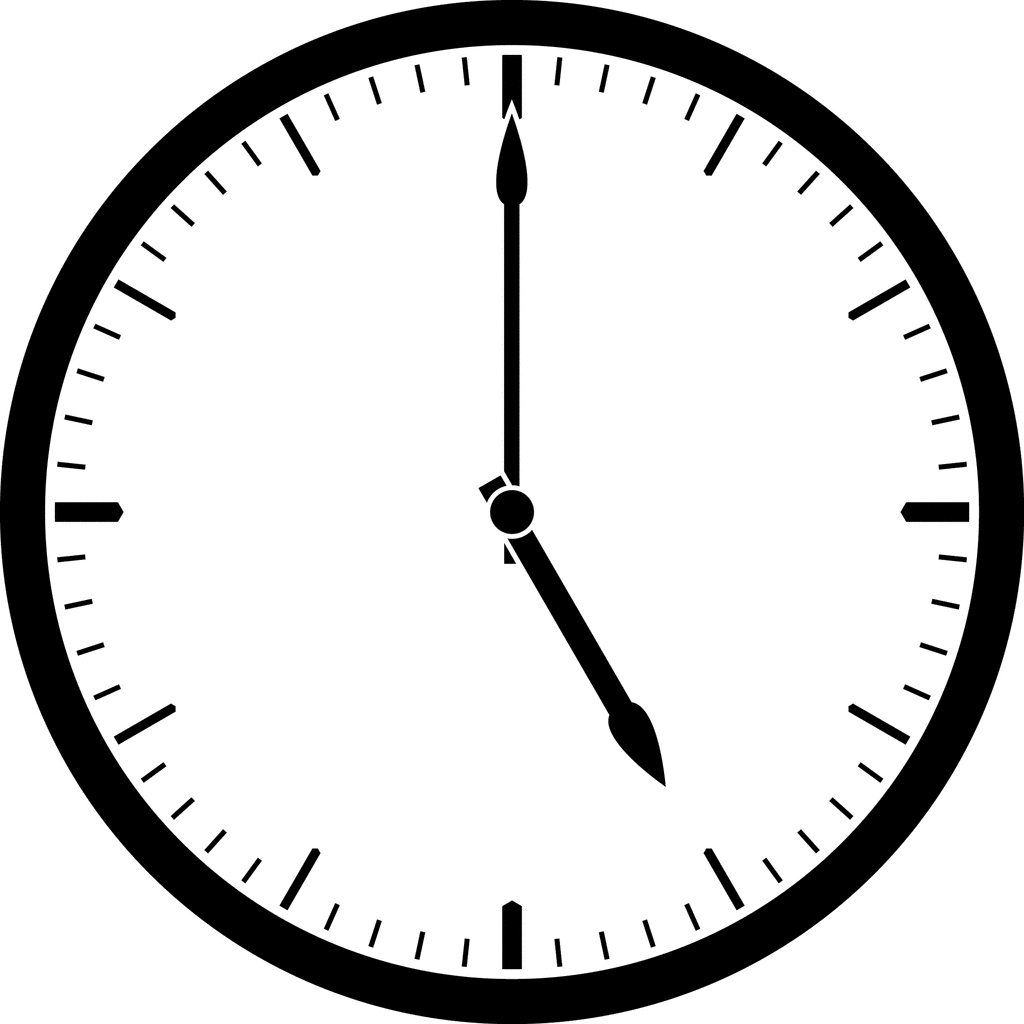 Clock 5 00 ClipArt ETC