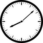 Round clock with dashes showing time 8:08