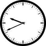 Round clock with dashes showing time 9:41