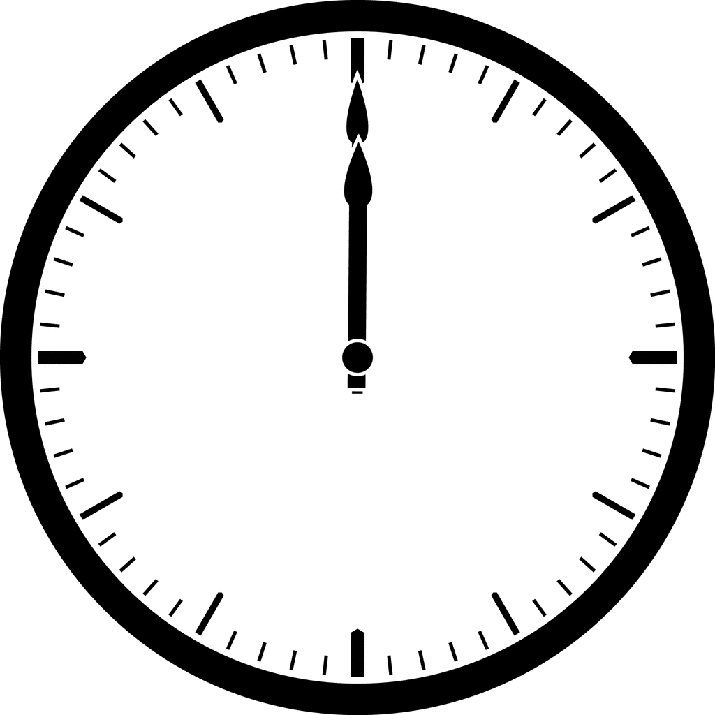 Clock 12 00 ClipArt ETC