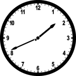 Round clock with numbers showing time 1:41