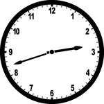 Round clock with numbers showing time 2:42