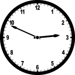 Round clock with numbers showing time 2:49