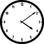 Round clock with numbers showing time 4:09