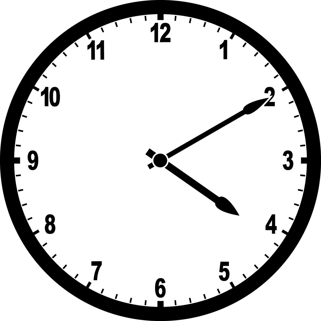Clock 4:10 | Clipart Etc