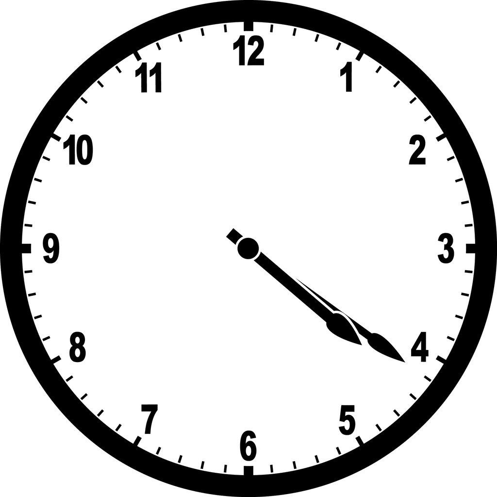 Clock 4:21 | ClipArt ETC