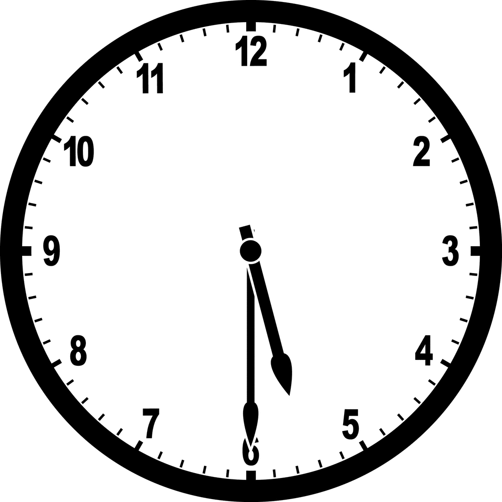 Clock 5 30 Clipart Etc