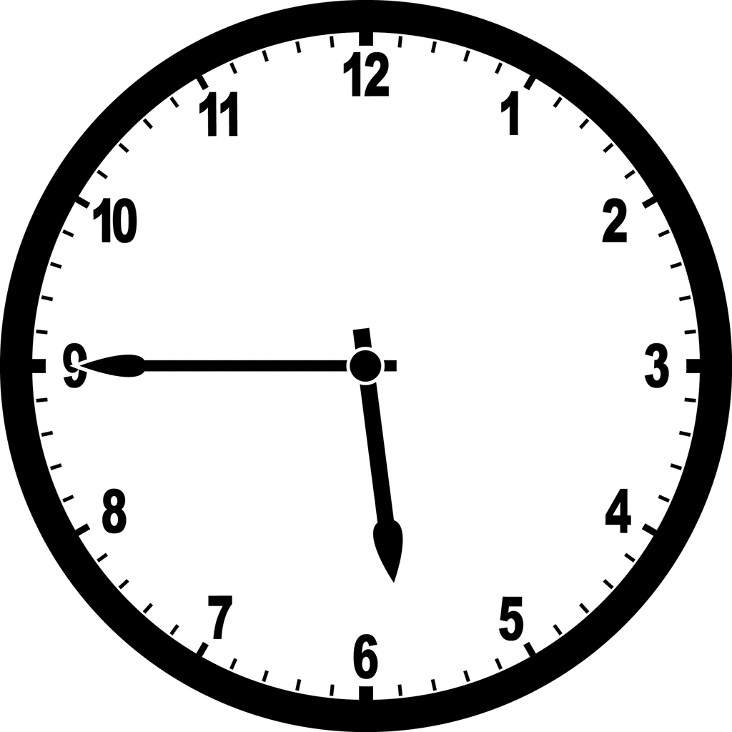 Clock 5 45 ClipArt ETC