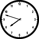 Round clock with numbers showing time 7:48