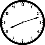 Round clock with numbers showing time 8:12