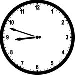 Round clock with numbers showing time 8:48