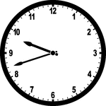 Round clock with numbers showing time 9:42