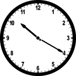 Round clock with numbers showing time 10:20
