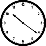 Round clock with numbers showing time 10:21