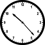 Round clock with numbers showing time 10:23