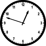 Round clock with numbers showing time 12:48