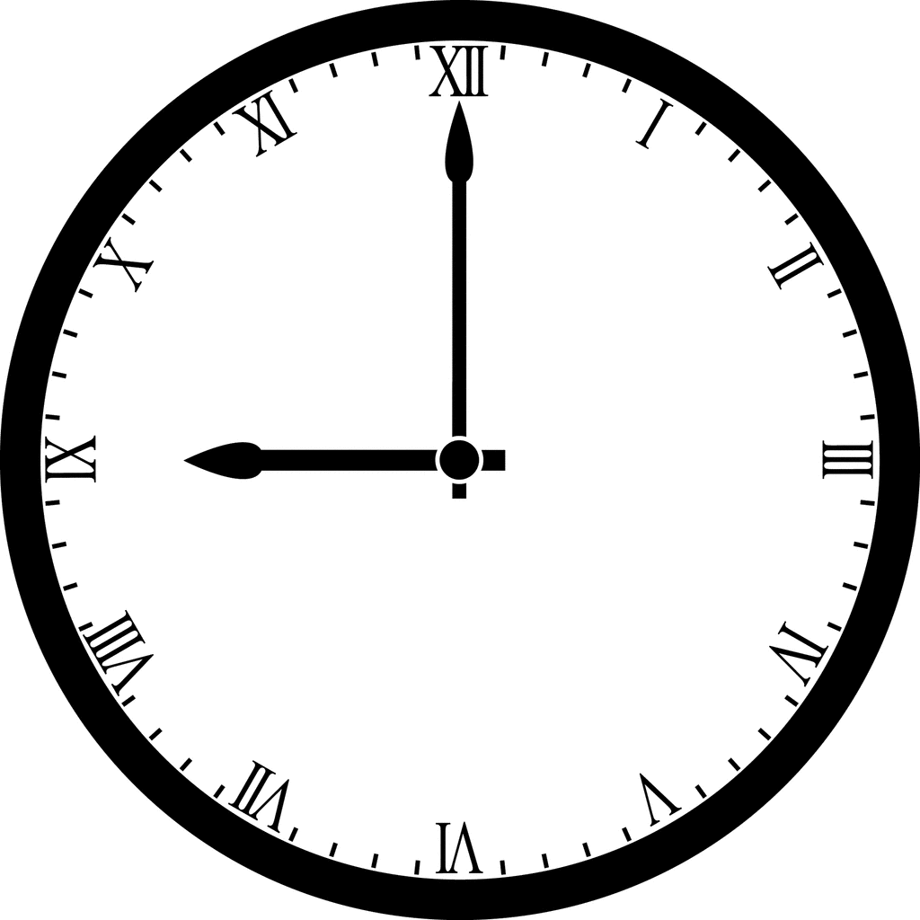 Clock 9 00 ClipArt ETC