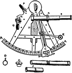 "The sextant, an instrument of reflection used by navigators for measuring the altitudes of heavenly bodies."&mdash;Finley, 1917