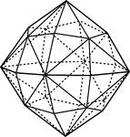 "Here each face of the octahedron is replaced by six scalene triangles, so that altogether there are fourty-eight faces. This is the greatest number of faces possible for an simple form in crystals." -The Encyclopedia Britannica 1910