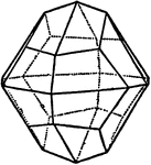 "This is the hemihedral form of the hexakis-octahedron and has the indicies {hkl}; it is bounded by twenty-four faces." -The Encyclopedia Britannica 1910