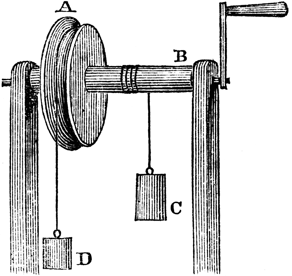 clip art of an axle