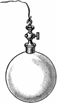 "A flask suited to having air contained inside pumped out." -Avery 1895