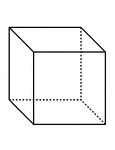 "A cube is a prism whose faces are ends are squares. All the faces of a cube are equal." &mdash;Hallock 1905
