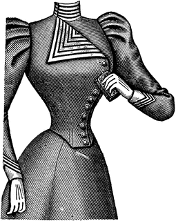 Medical effects of corset wearing, 19th Century illustration