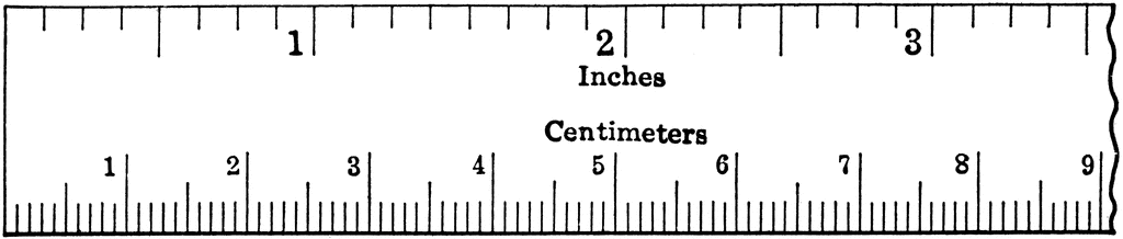 ruler measurements cm