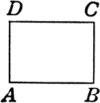 Rectangle with angles labeled. Parallelogram with right angles.