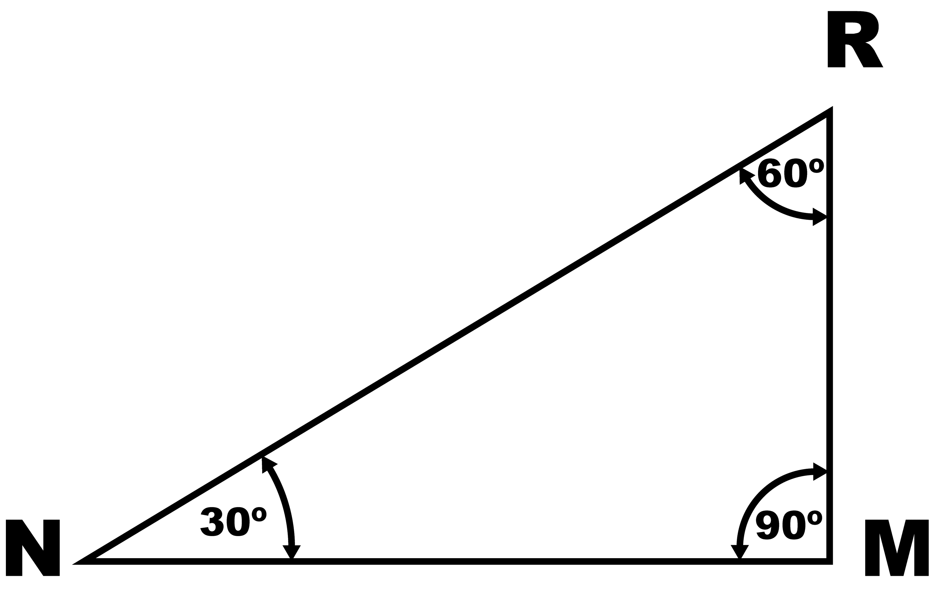 Свойство 60 градусов. Углы прямоугольного треугольника 90 60 30. 30 60 90 Градусов углы треугольника. Угол 30 градусов в прямоугольном треугольнике. Треугольник 90 60 30 градусов.