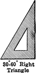 30-60-90 right triangle.