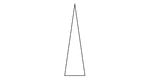 An isosceles triangle with angles 16, 82, 82